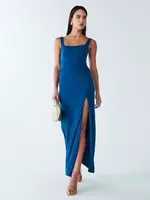 BWLDR Letné šaty  kráľovská modrá