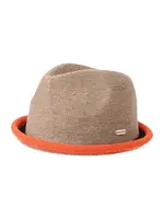 chillouts Klobúk 'Boston'  kapučíno / oranžová