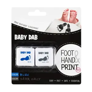 BABY DAB Barva na dětské otisky modrá, šedá 2 ks
