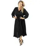 Pri ADELE midi dress with elastic waist and v-neckline