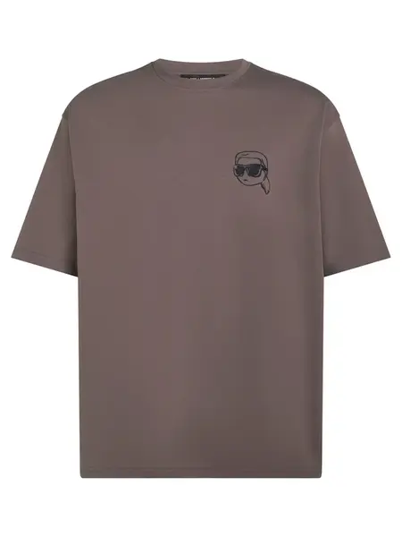 Karl Lagerfeld Tričko  svetlofialová / čierna