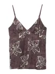 Pull&Bear Top  baklažánová / ružová / biela