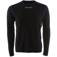Bauer BASICS BL LS TOP S-17 YTH Dětské hokejové triko, černá, velikost