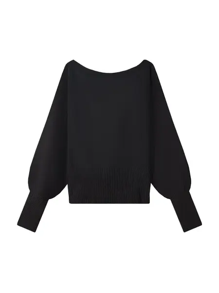 Bershka Sveter  čierna