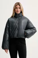 Péřová bunda Nanushka modrá barva, zimní, oversize, NW25PFJK01655