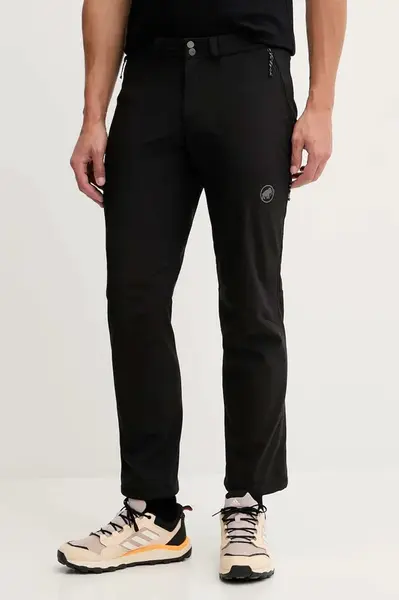 Sportovní kalhoty Mammut Runbold Winter pánské, zelená barva, 1021.01380