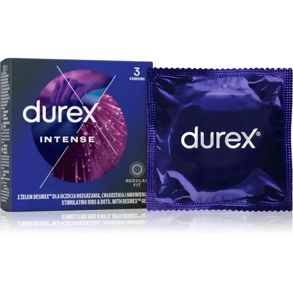 Durex Intense kondómy 3 ks