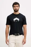 Bavlněné tričko Armani Exchange pánské, tmavomodrá barva, XM001909 AF10362