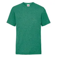 Green Fruit of the Loom Kids Cotton T-shirt