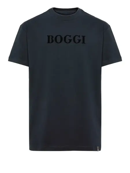 Boggi Milano Tričko  námornícka modrá / čierna