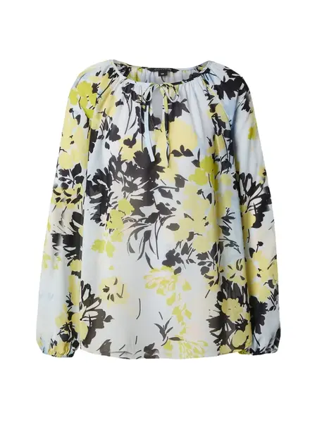 COMMA Blúzka  limetková / čierna