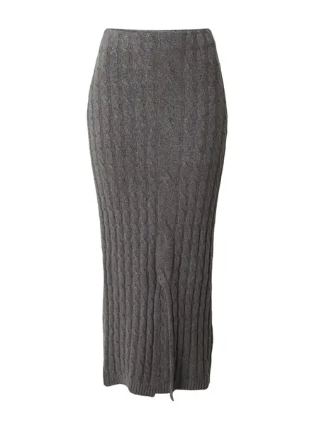 EDITED Sukňa 'Kamaka'  tmavosivá / sivá melírovaná