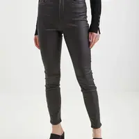 Orsay Šedé dámské koženkové kalhoty - Dámské