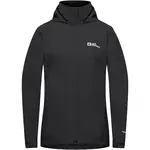 JACK WOLFSKIN Outdoorová bunda 'Trailtime'  čierna / biela