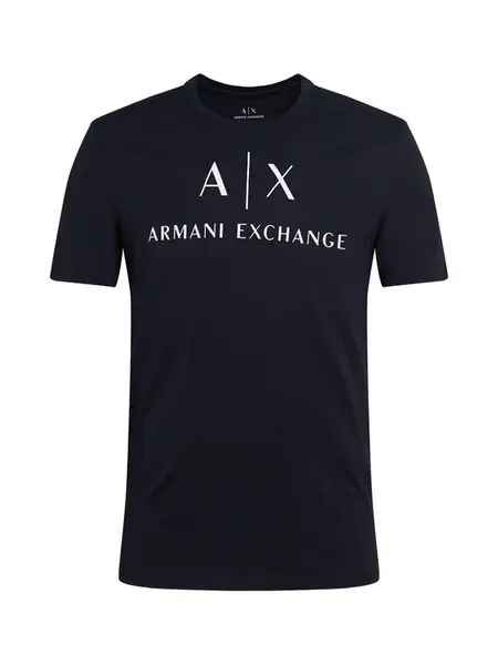 ARMANI EXCHANGE Tričko '8NZTCJ'  námornícka modrá / biela