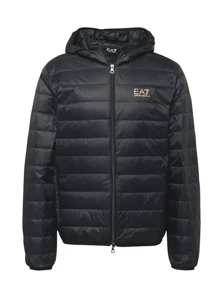 EA7 Emporio Armani Prechodná bunda  zlatá / čierna