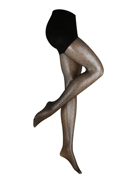 MAGIC Bodyfashion Jemné pančuchy 'Sexy Dots'  čierna