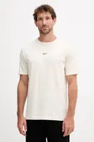 Bavlněné tričko Gant pánské, béžová barva, s potiskem, 2003343