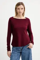 American Vintage bavlněné tričko s dlouhým rukávem