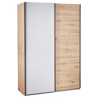 Xora SKŘÍŇ S POSOUVACÍMI DVEŘMI, šedá, barvy dubu, 150/223/60 cm