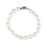 JwL Luxury Pearls Něžný náramek z pravých rýžových perel JL0865