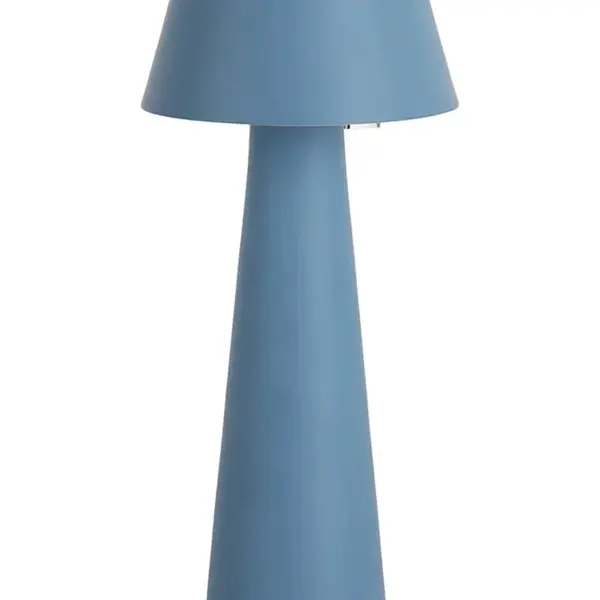 Bezdrátová stolní LED lampa Leitmotiv Mini LED Cone modrá barva