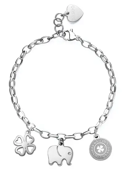 S'Agapõ Hravý ocelový náramek pro štěstí Happy SHAR12