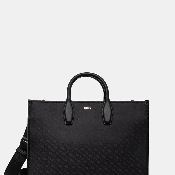 Kabelka BOSS Sandy MED Tote JAQ černá barva, 50552463