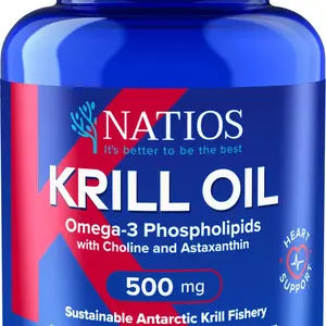 Natios Olej z antarktického krilu s astaxantinem 500 mg 60 kapslí