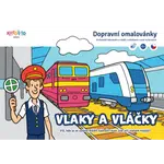 Vlaky a vláčky - Dopravní omalovánka A5