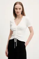 Svetr HUGO dámský, béžová barva, lehký, 50538231