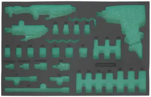 Pěnová vložka prázdná, pro modul pneumatického nářadí JONNESWAY JA-C831SV