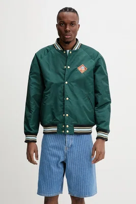 Bunda Drôle de Monsieur Le Bomber Polo zelená barva, přechodná, G-JT219-PA014-DGN