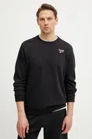 Mikina Reebok Classic pánská, černá barva, s aplikací, 100221788