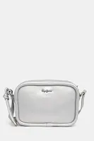 Kabelka Pepe Jeans BRIANAE METAL stříbrná barva, PL031646