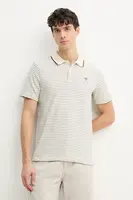 Bavlněné polo tričko Guess pánské, béžová barva, M5GP06 KCSH1