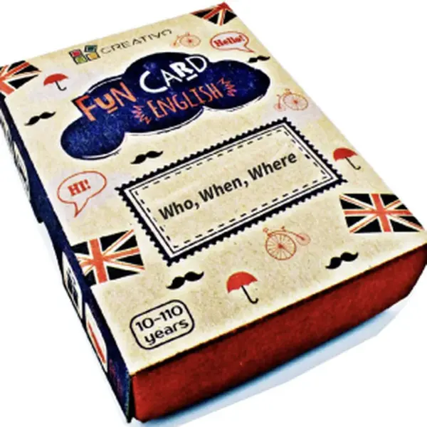 Fun Card English: Who, When, Where... - Dwornik Pawel