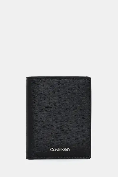 Kožená peněženka Calvin Klein černá barva, K50K512859