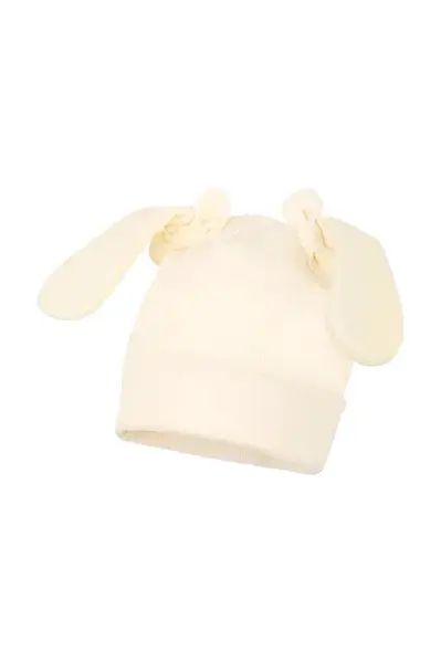 Dětská čepice Jamiks CORALINE béžová barva, z tenké pleteniny, JWH021