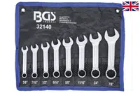 BGS technic Klíče očkoploché, palcové 8ks - BGS 32140