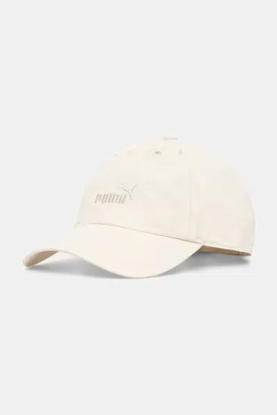Bavlněná baseballová čepice Puma béžová barva, s aplikací, 25983