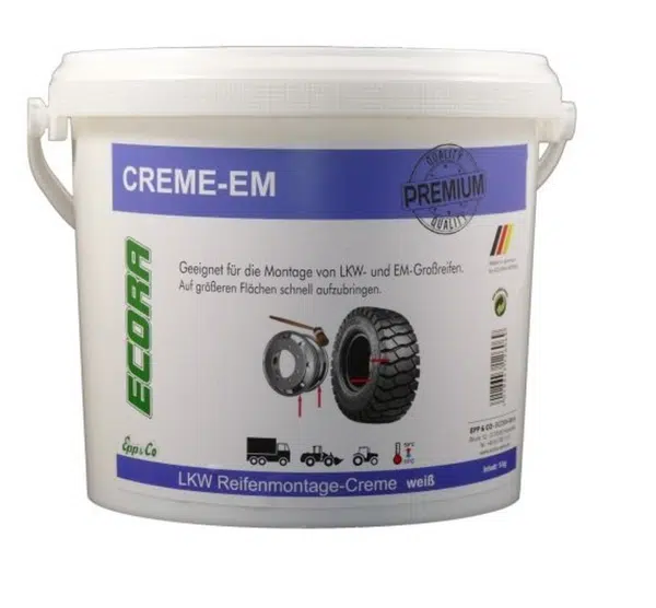 Ecora Montážní krém pro nákladní a průmyslové pneu, bílý, 5 kg