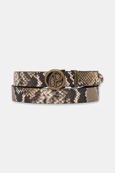 Kožený pásek Pepe Jeans ATHENAK BELT dámský, hnědá barva, PL020865