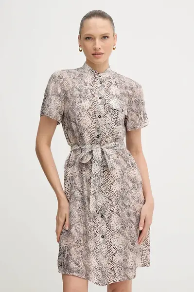 Šaty Marc Aurel béžová barva, mini, 6541-1000-93417