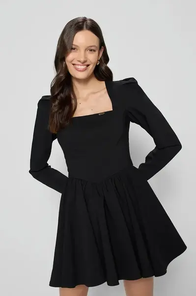 Šaty Bizuu SYDNEY černá barva, mini, SYDNEY