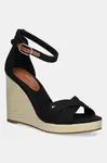 Sandály Tommy Hilfiger FLAG HIGH WEDGE ESPAD CRISSCROSS