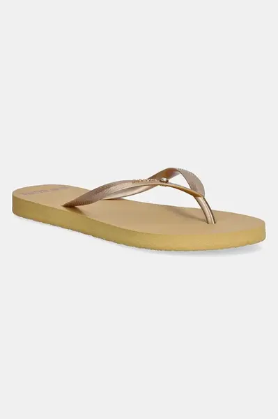 Žabky Rip Curl dámské, žlutá barva, na plochém podpatku, 173WOT