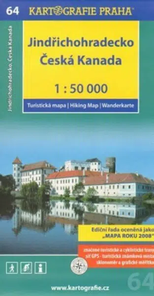 1: 50T (64)-Jindřichohradecko,Česká Kanada (turistická mapa)