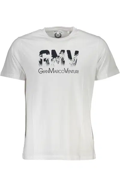 GIAN MARCO VENTURI MEN'S SHORT SLEEVE T-SHIRT WHITE