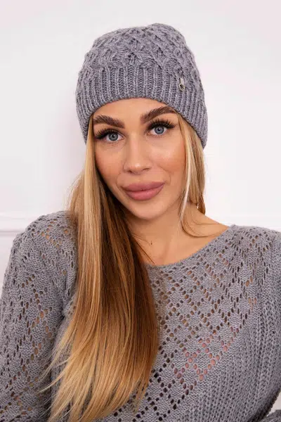 Kesi Čapica s fleece Roma K224 svetlo šedá